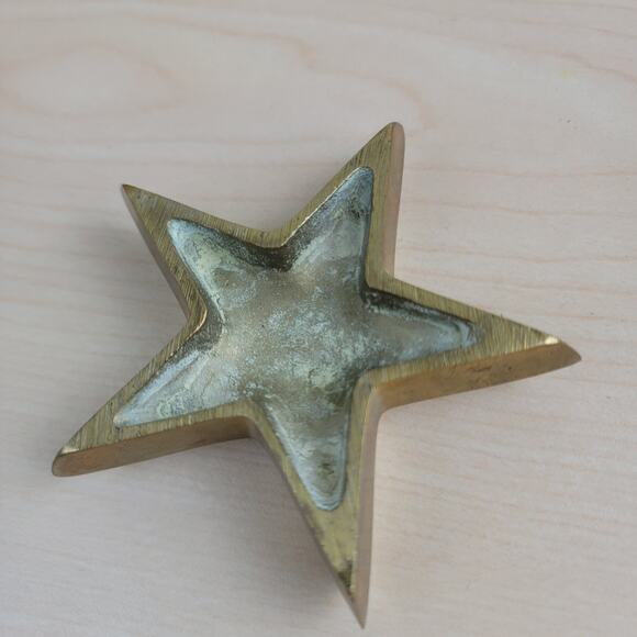Mid-Century Super Star Brass Paper Weight - Picture 5 of 9